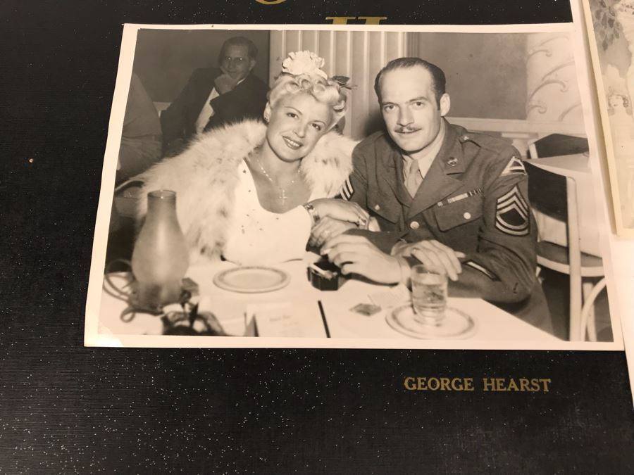 Engraved George Hearst Flight Book: A Pictorial History Of Aviation Foreword By Donald W. Douglas, 8 X 12 Photo Of George Randolph Hearst With Actress Wife Collette Lyons And Other Photos [Photo 2]