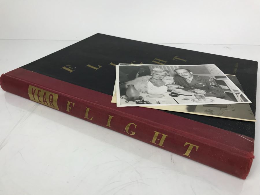 Engraved George Hearst Flight Book: A Pictorial History Of Aviation Foreword By Donald W. Douglas, 8 X 12 Photo Of George Randolph Hearst With Actress Wife Collette Lyons And Other Photos [Photo 17]