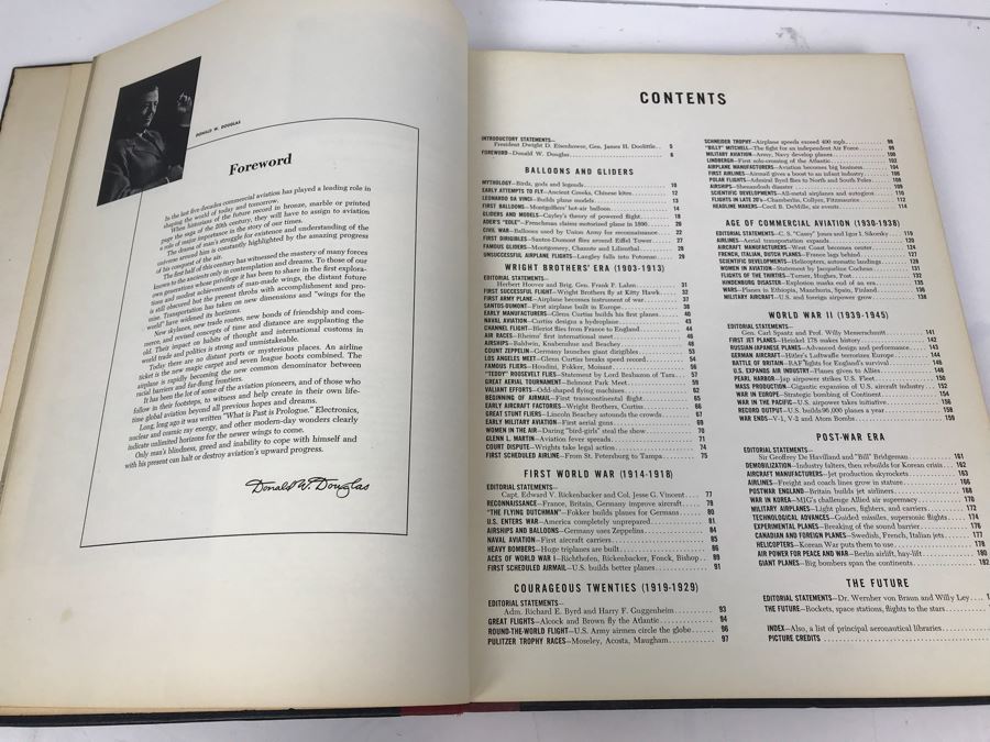 Engraved George Hearst Flight Book: A Pictorial History Of Aviation Foreword By Donald W. Douglas, 8 X 12 Photo Of George Randolph Hearst With Actress Wife Collette Lyons And Other Photos [Photo 9]