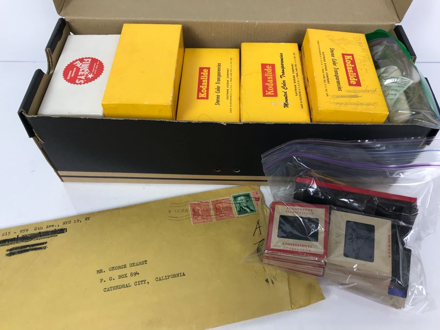 Huge Collection Of Photography Slides From George Hearst & Actress Collette Lyons Includes Lots Of Slides From The 1950's Construction Of Disneyland (See All Photos For Small Sampling) [Photo 33]