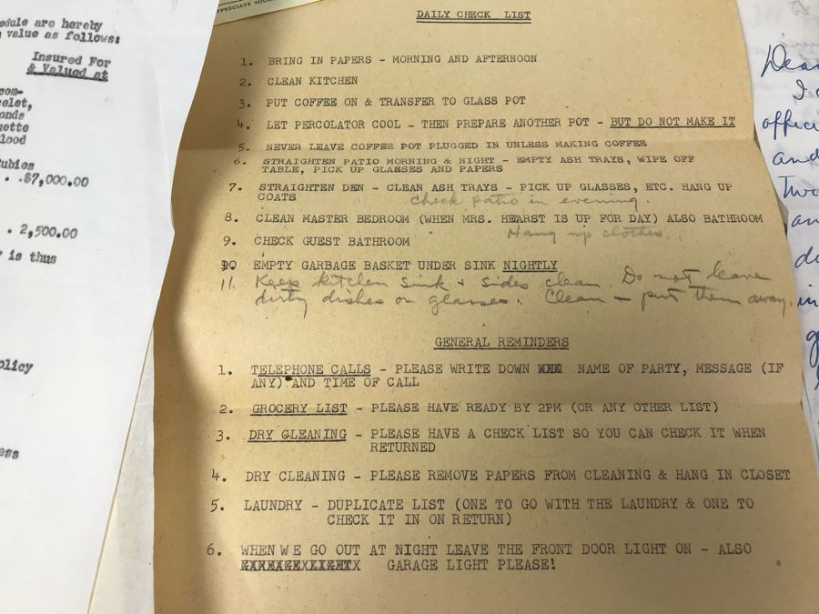 Collection Of Various Letters And Documents From George Hearst And Actress Collette Lyons Including Signed Letters From Lee Mortimer, Joe Sullivan, Actress Aileen Pringle And More (See Photos) [Photo 11]