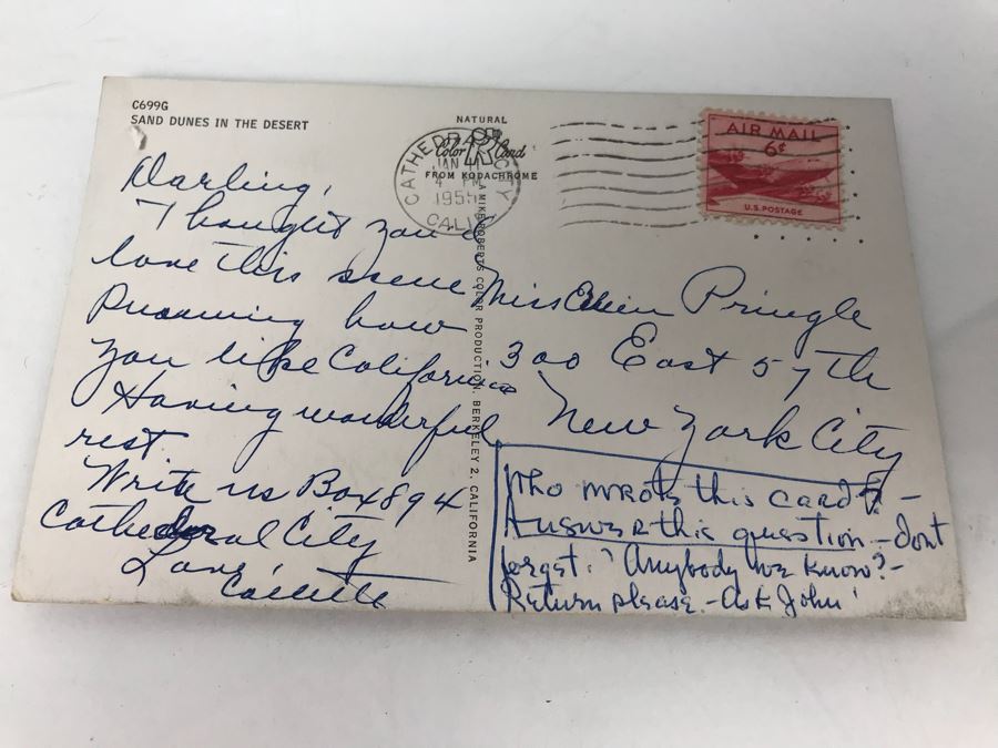 Collection Of Various Letters And Documents From George Hearst And Actress Collette Lyons Including Signed Letters From Lee Mortimer, Joe Sullivan, Actress Aileen Pringle And More (See Photos) [Photo 31]