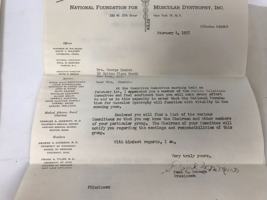 Collection Of Various Letters And Documents From George Hearst And Actress Collette Lyons Including Signed Letters From Lee Mortimer, Joe Sullivan, Actress Aileen Pringle And More (See Photos) [Photo 21]