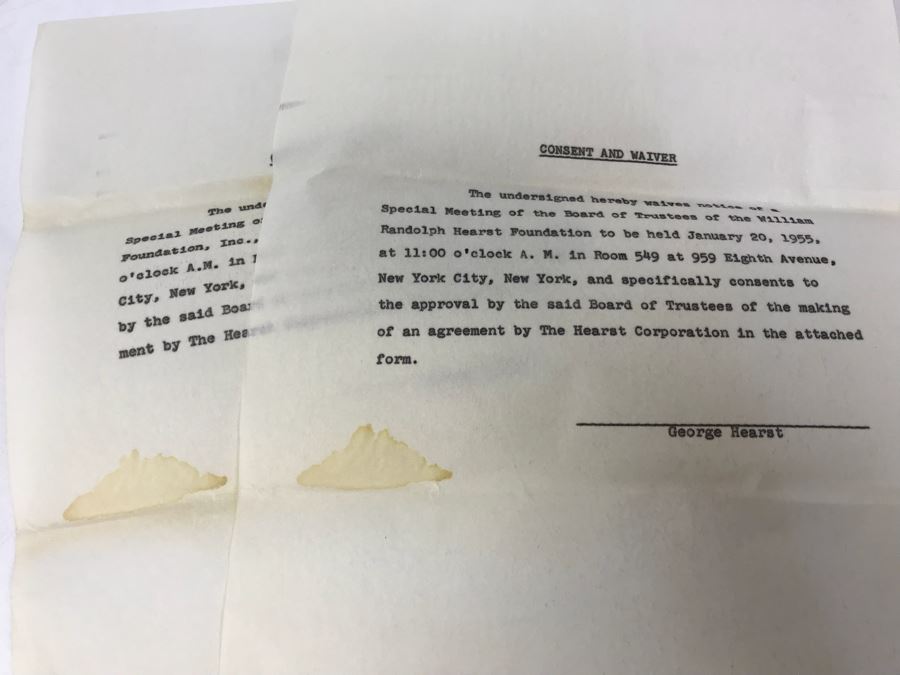 Documents Regarding The Will Of William Randolph Hearst And George Hearst Documents Regarding Divorcing Wives [Photo 14]