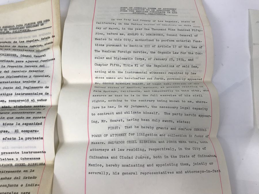 Documents Regarding The Will Of William Randolph Hearst And George Hearst Documents Regarding Divorcing Wives [Photo 11]
