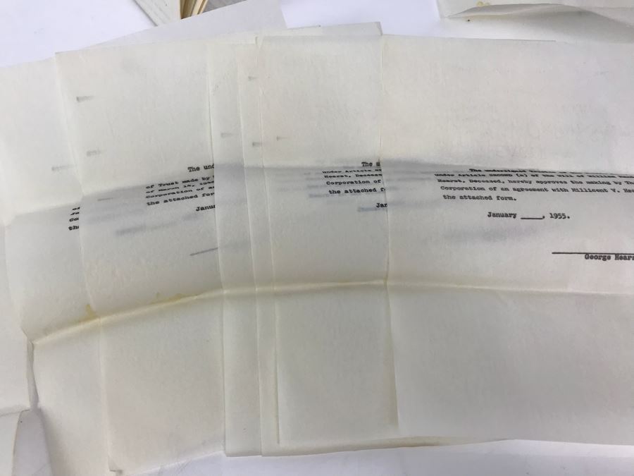 Documents Regarding The Will Of William Randolph Hearst And George Hearst Documents Regarding Divorcing Wives [Photo 13]