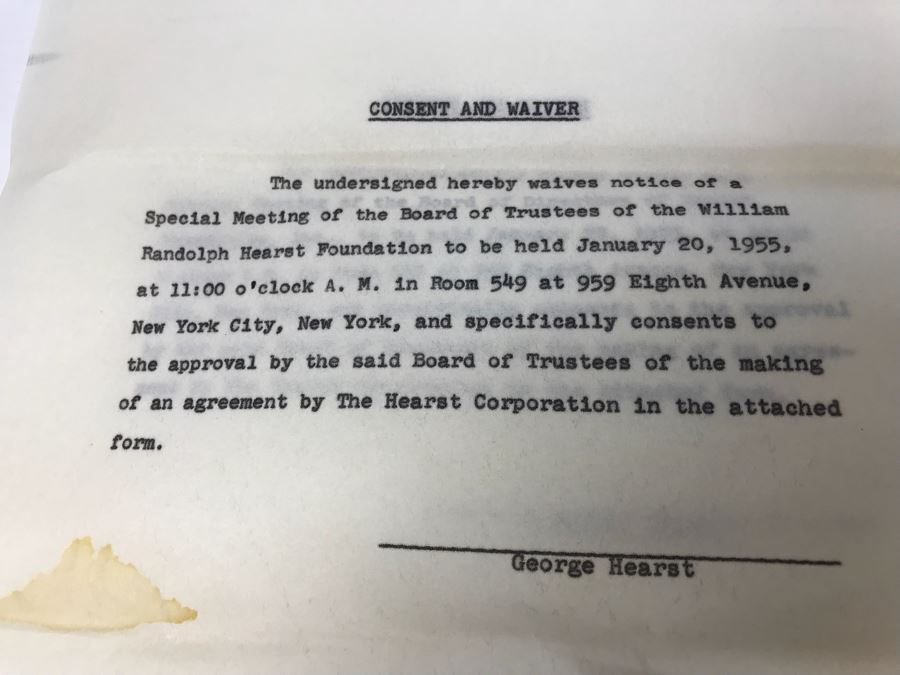 Documents Regarding The Will Of William Randolph Hearst And George Hearst Documents Regarding Divorcing Wives [Photo 5]