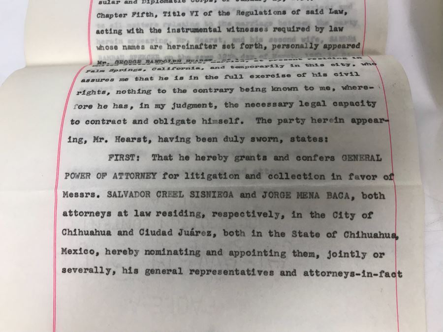 Documents Regarding The Will Of William Randolph Hearst And George Hearst Documents Regarding Divorcing Wives [Photo 8]