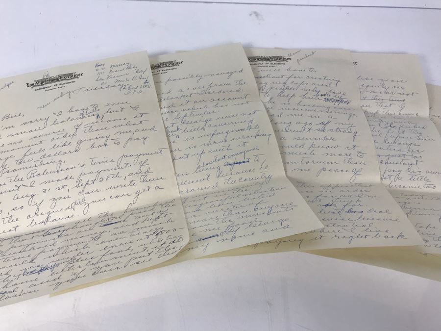 Official Signed Divorce Papers Between Actress Collette Lyons Hearst And George R. Hearst, Heartfelt Handwritten Draft And Typed Letter From Collette Lyons Regarding George Hearst And Other Documents Regarding George Hearst And Collette Lyons Hearst [Photo 45]