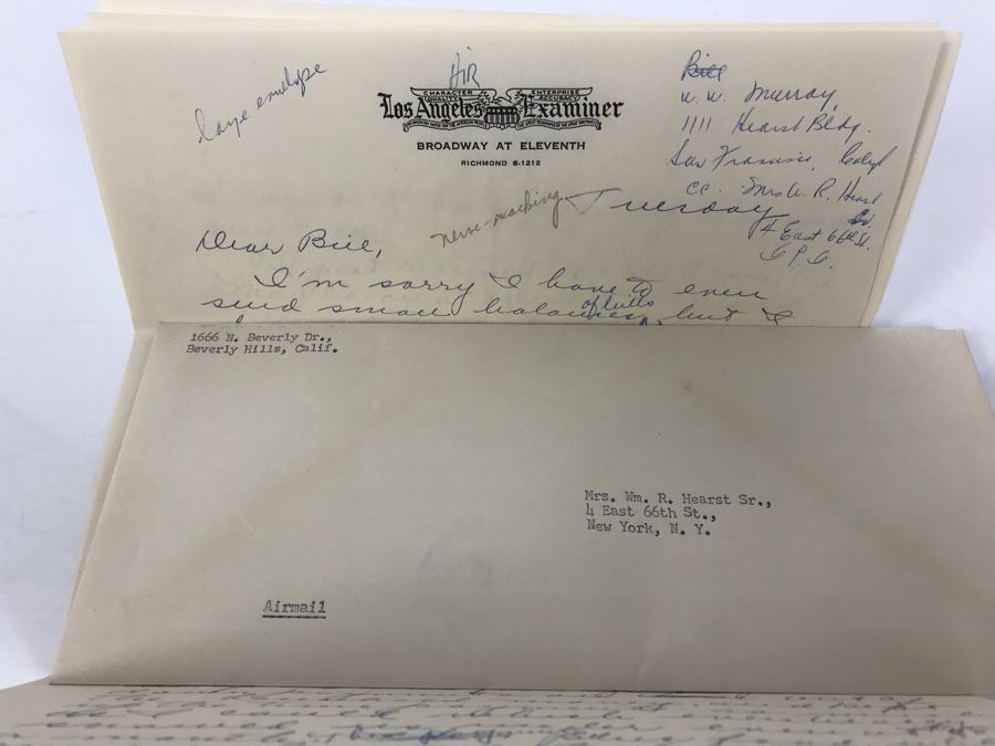 Official Signed Divorce Papers Between Actress Collette Lyons Hearst And George R. Hearst, Heartfelt Handwritten Draft And Typed Letter From Collette Lyons Regarding George Hearst And Other Documents Regarding George Hearst And Collette Lyons Hearst [Photo 41]
