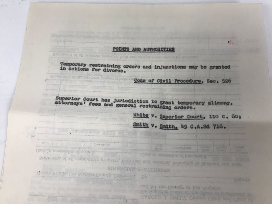 Official Signed Divorce Papers Between Actress Collette Lyons Hearst And George R. Hearst, Heartfelt Handwritten Draft And Typed Letter From Collette Lyons Regarding George Hearst And Other Documents Regarding George Hearst And Collette Lyons Hearst [Photo 37]