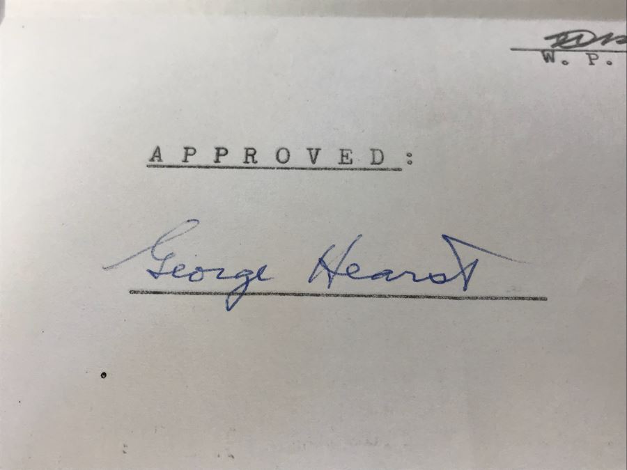 Document From The Hearst Corporation Regarding Purchasing 2 Modern Linotype Machines, Document From Doctor Miguel G. Elias, MD Regarding Healthcare Services Performed, George Hearst Surgical Plan ID Card And More (See Photos) [Photo 6]