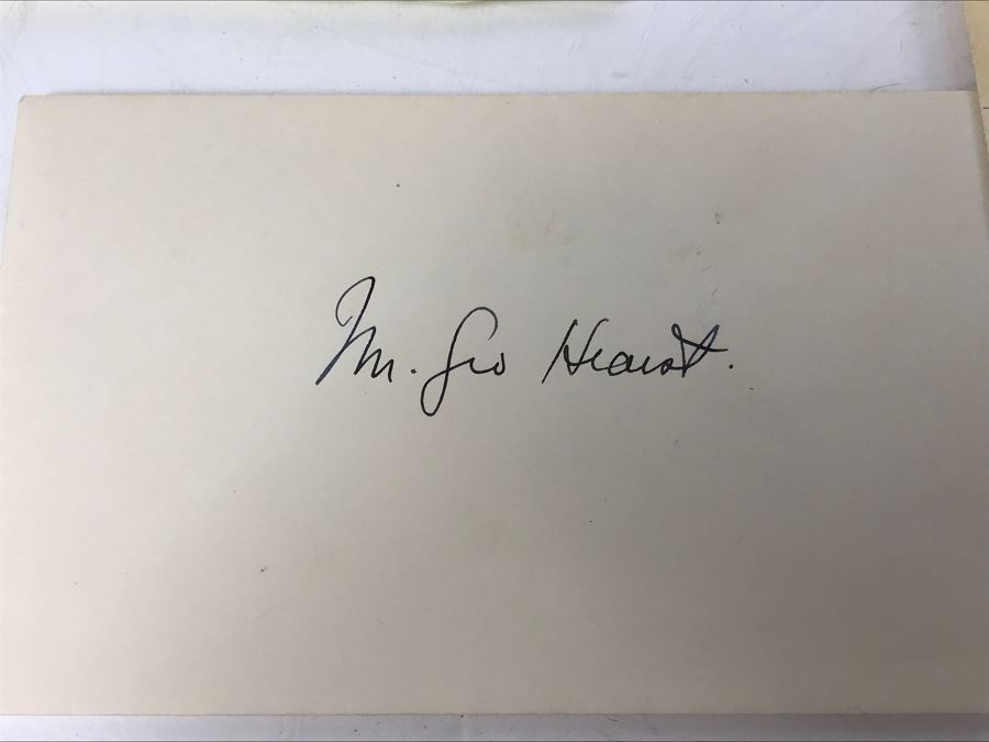 Document From The Hearst Corporation Regarding Purchasing 2 Modern Linotype Machines, Document From Doctor Miguel G. Elias, MD Regarding Healthcare Services Performed, George Hearst Surgical Plan ID Card And More (See Photos) [Photo 13]