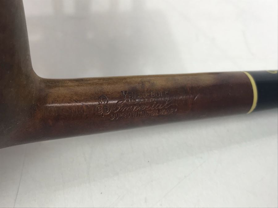 Vintage Wooden Pipe Stand With Collection Of (6) Wooden Pipes Of Various Makes (See Photos) [Photo 21]