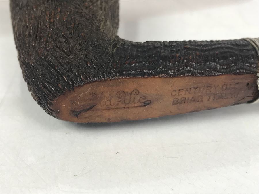 Vintage Wooden Pipe Stand With Collection Of (6) Wooden Pipes Of Various Makes (See Photos) [Photo 27]