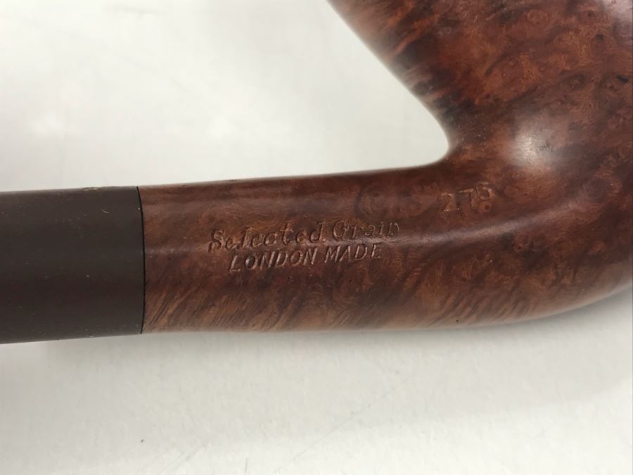 Vintage Wooden Pipe Stand With Collection Of (6) Wooden Pipes Of Various Makes (See Photos) [Photo 9]