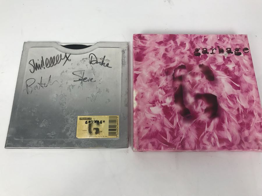 Garbage Band Vinyl Record Signed By Entire Band And Garbage Vinyl Box Set (7 Records Total)
