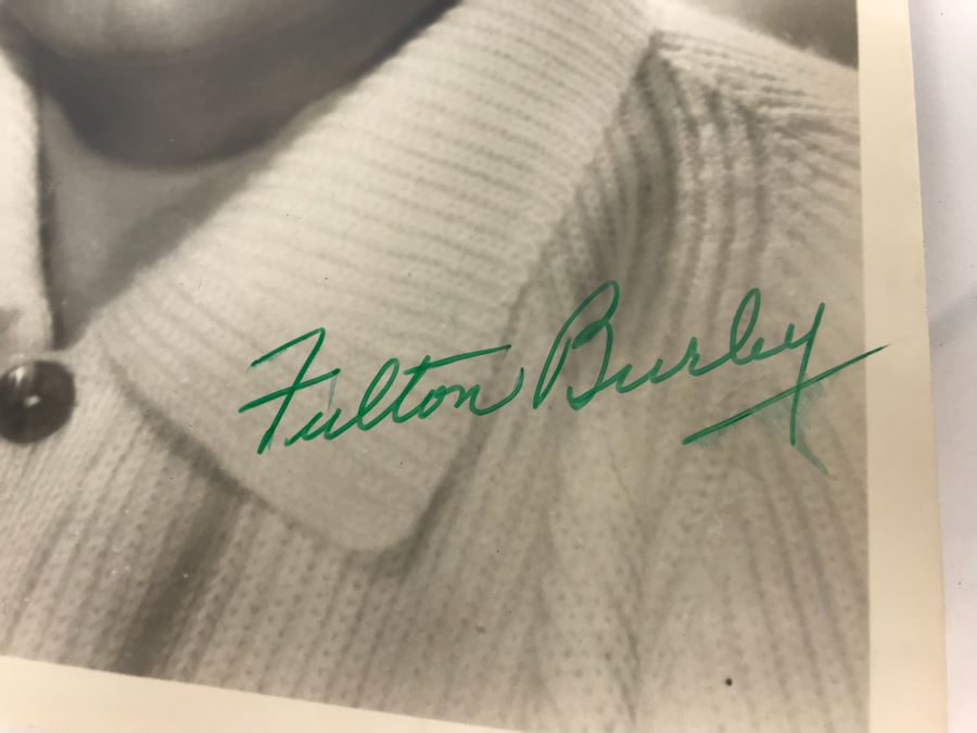 Signed Fulton Burley Headshot Photograph With Biography Of His Work With Disneyland And Walt Disney Promoting Movies [Photo 3]