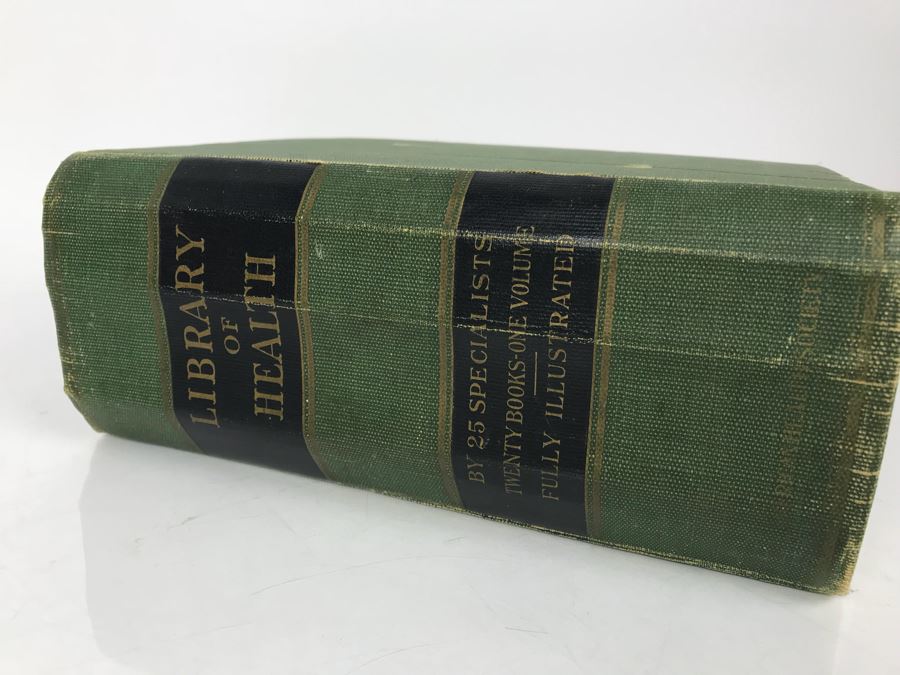 Impressive 1916 Hardcover Book - Library Of Health Complete Guide To Prevention And Cure Of Disease Twenty Books - One Volume By B. Frank Scholl 1,774 Pages With Many Illustrations [Photo 4]