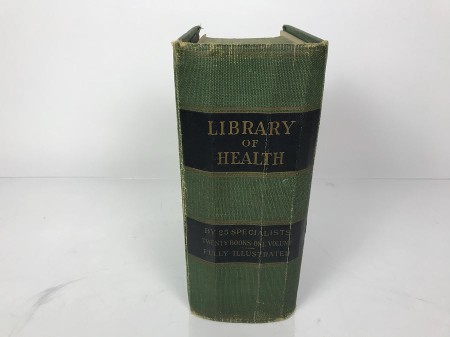 Impressive 1916 Hardcover Book - Library Of Health Complete Guide To Prevention And Cure Of Disease Twenty Books - One Volume By B. Frank Scholl 1,774 Pages With Many Illustrations [Photo 5]