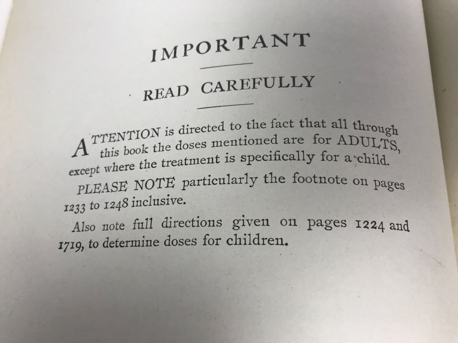 Impressive 1916 Hardcover Book - Library Of Health Complete Guide To Prevention And Cure Of Disease Twenty Books - One Volume By B. Frank Scholl 1,774 Pages With Many Illustrations [Photo 11]