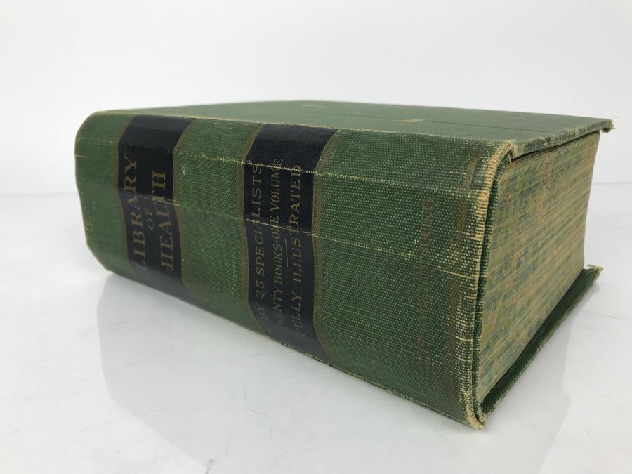 Impressive 1916 Hardcover Book - Library Of Health Complete Guide To Prevention And Cure Of Disease Twenty Books - One Volume By B. Frank Scholl 1,774 Pages With Many Illustrations [Photo 3]