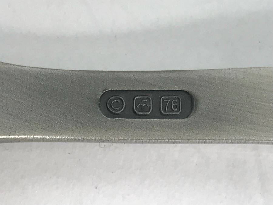 Pewter Spoon Collection Featuring Northeast US States With Display Rack [Photo 2]