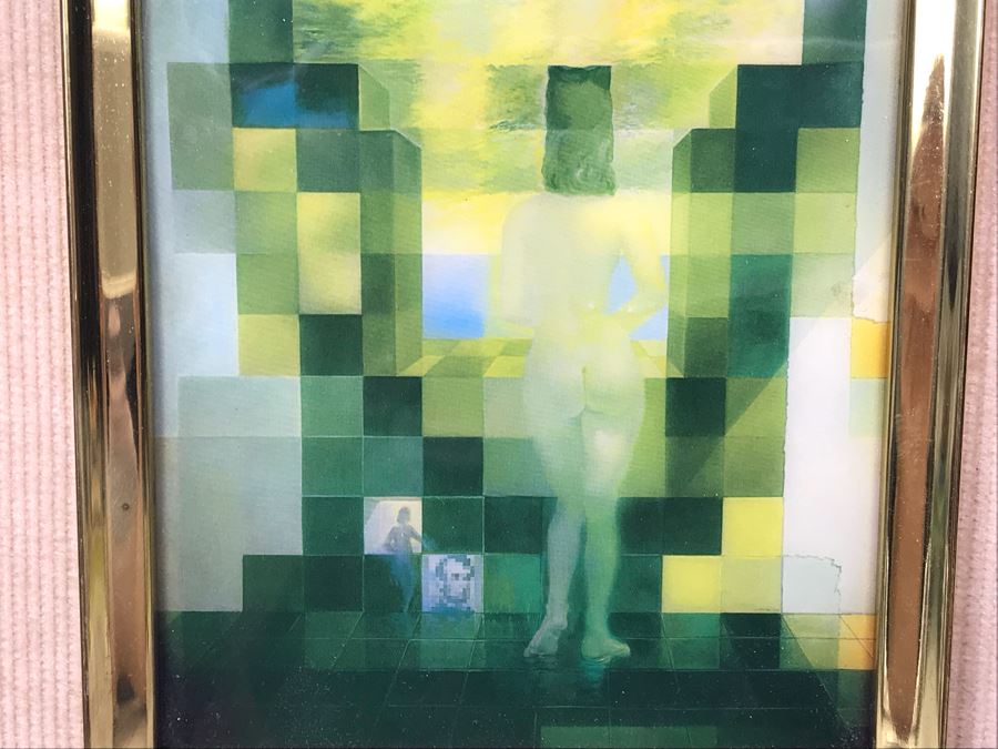 Salvador Dali Decorative Print Of 'Lincoln in Dalivision' 12' X 14' [Photo 4]