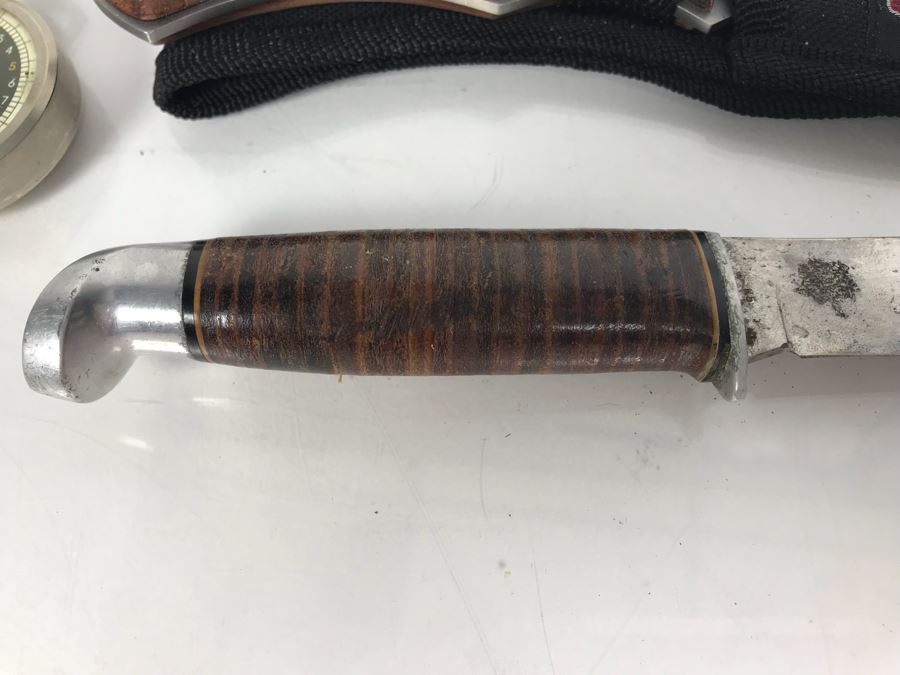 NRA Buck Knife New In Box, Golden Eagles NRA Knife, Vintage West-Cut Knife, Tom Selleck NRA .45 Bullet Key Fob And K+R Pedo [Photo 8]