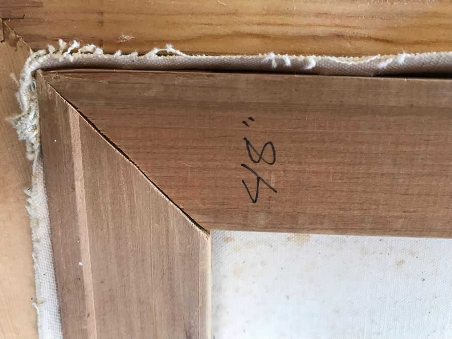 Large 48' X 36' Original Danny Day Oil Painting Of Torrey Pines Golf Course In La Jolla Featuring Golfing Legends Payne Stewart, Arnold Palmer And Jack Nicklaus - Estimate $12,000 - This Item Has A Reserve [Photo 19]