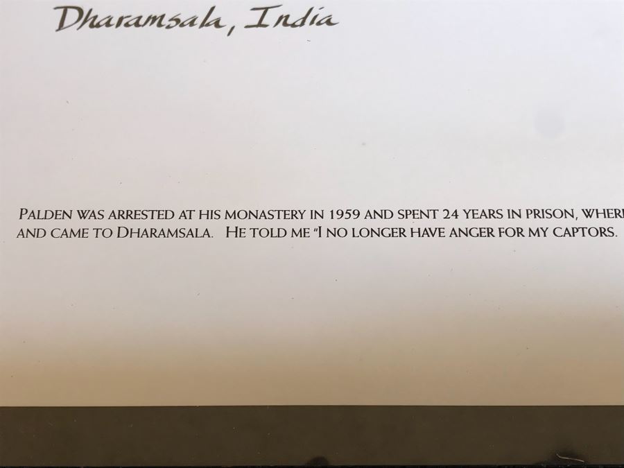 Limited Edition Signed Phil Borges Photograph Titled 'Tibetan Portrait' Dharamsala, India 2 Of 40 With COA 20' X 24' [Photo 11]