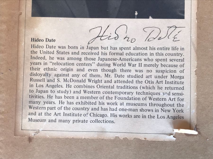 Pencil Signed Limited Edition Print Of Cat By Japanese Artist Hideo Date 32 Of 120 22' X 31' [Photo 15]