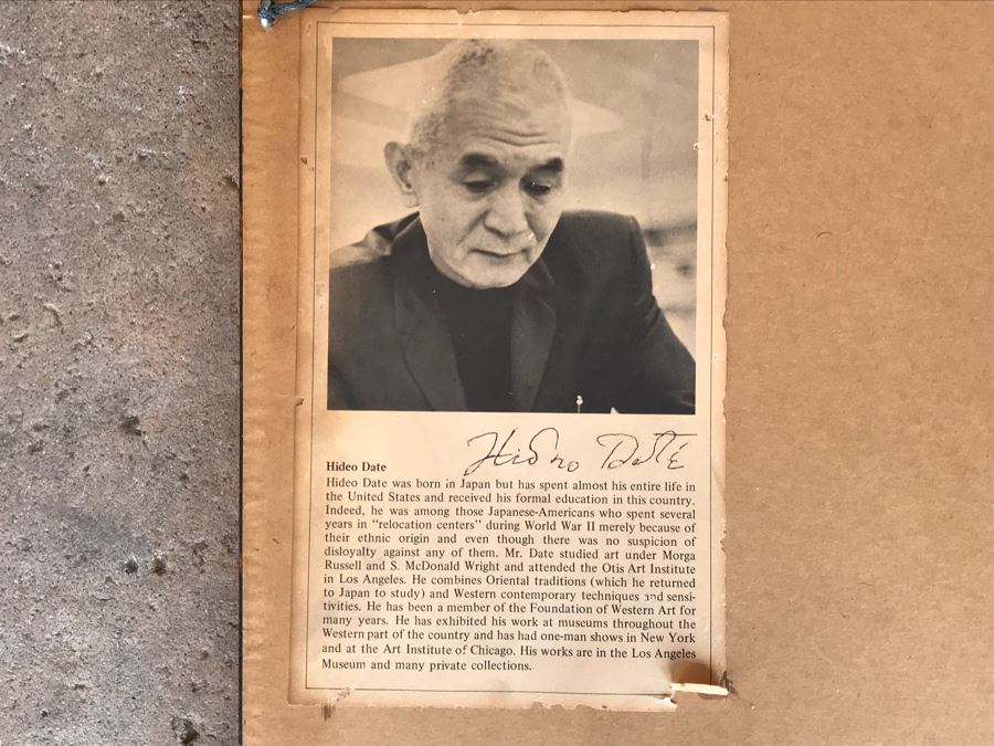 Pencil Signed Limited Edition Print Of Cat By Japanese Artist Hideo Date 32 Of 120 22' X 31' [Photo 14]