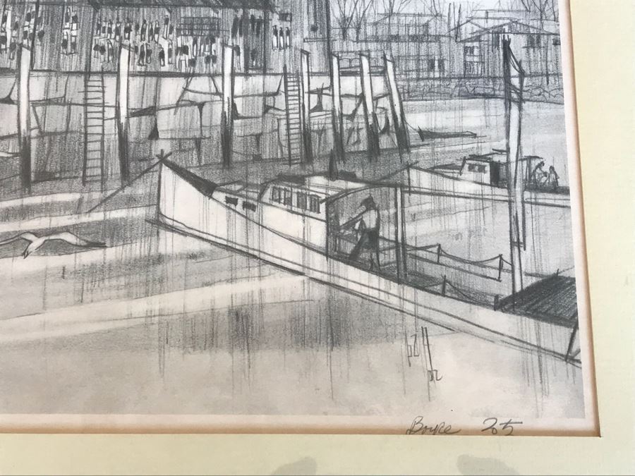 Pencil Signed Limited Edition Print Of Motif #1 Bradley Wharf In Rockport, MA Fishing Shack 22 Of 150 20' X 17.5' [Photo 7]