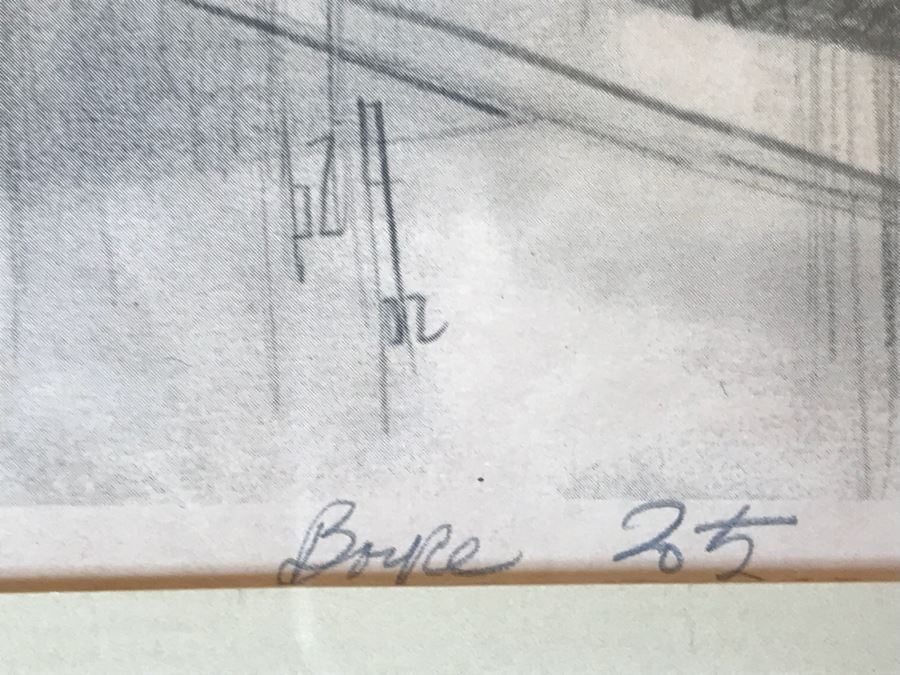 Pencil Signed Limited Edition Print Of Motif #1 Bradley Wharf In Rockport, MA Fishing Shack 22 Of 150 20' X 17.5' [Photo 5]