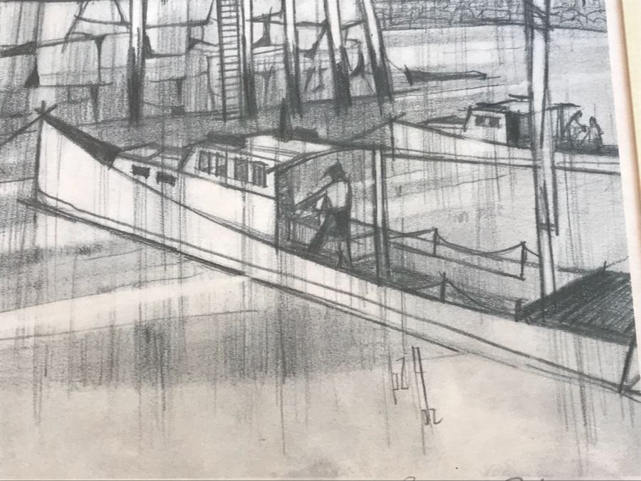 Pencil Signed Limited Edition Print Of Motif #1 Bradley Wharf In Rockport, MA Fishing Shack 22 Of 150 20' X 17.5' [Photo 8]