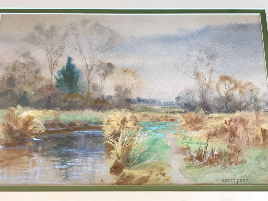 Original Watercolor Plein Air Painting By William Merrit Post (1865-1935) [Photo 11]