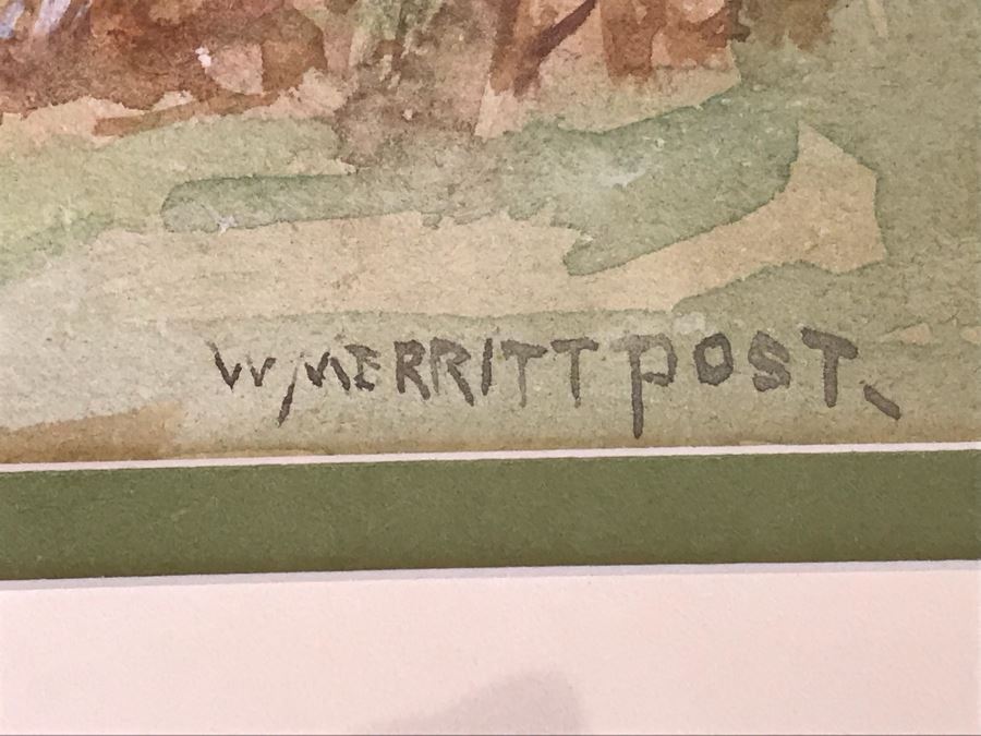 Original Watercolor Plein Air Painting By William Merrit Post (1865-1935) [Photo 3]