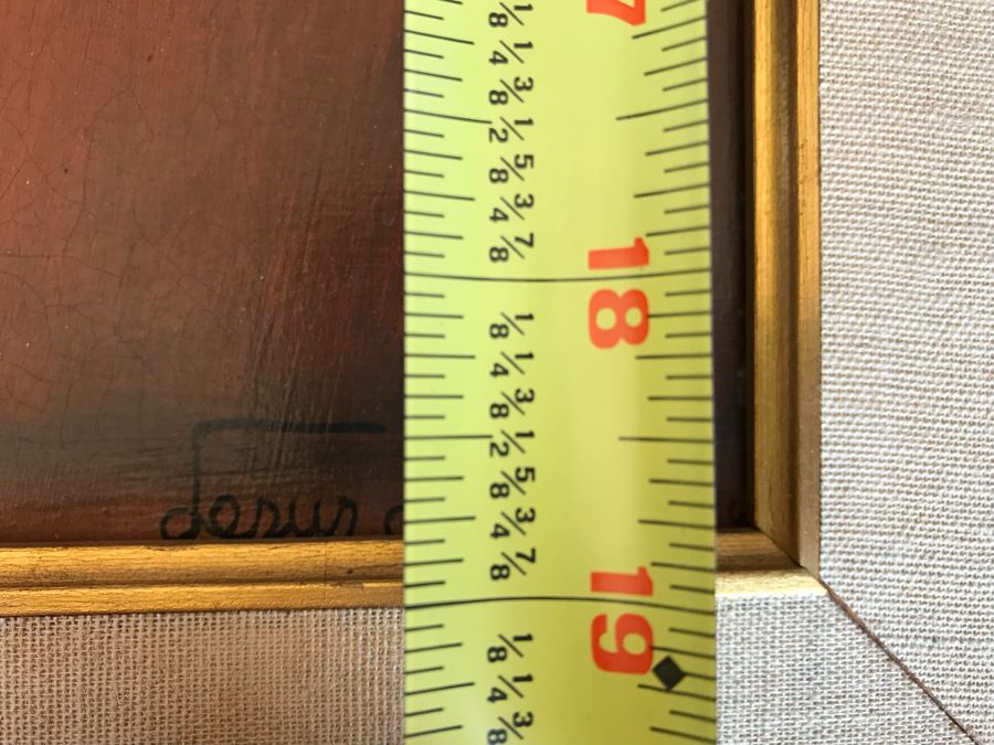 Original Oil Painting By Jesus Mariano Leuus 15' X 19' Estimate $500 [Photo 17]