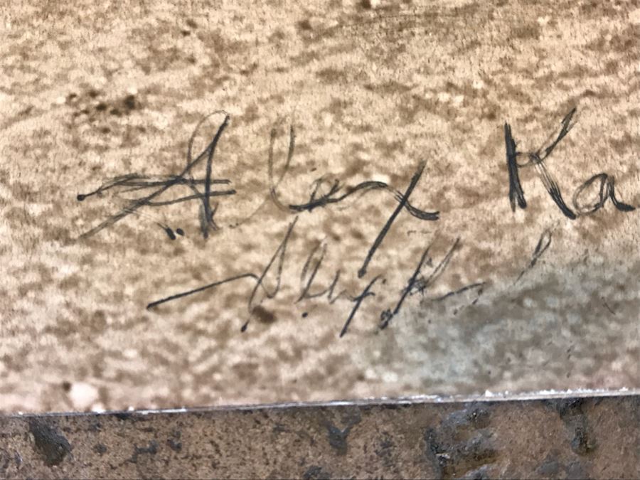 Vintage 1949 Colored Photograph By Hollywood Photographer Alexander Kahle Signed Front And Back 15.5' X 19.5' [Photo 5]