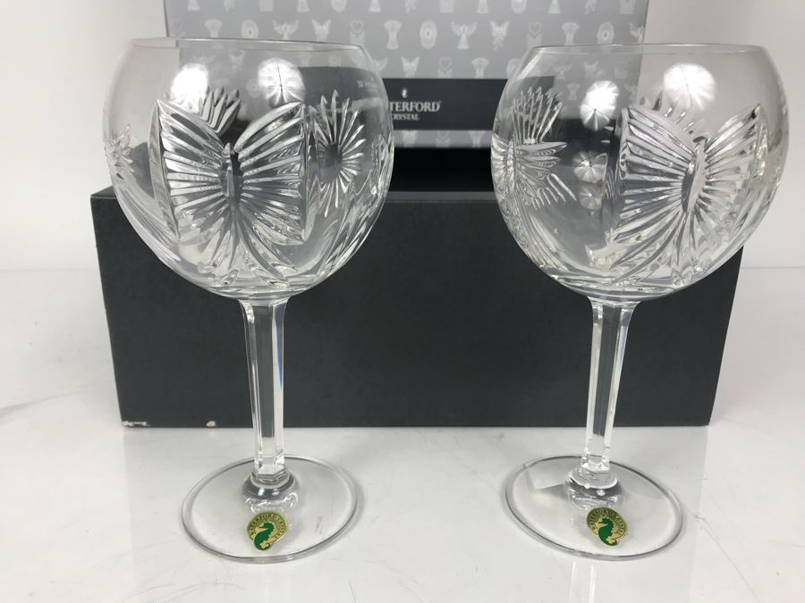 Waterford Crystal Universal Wish Goblets 1 Pair [Photo 2]