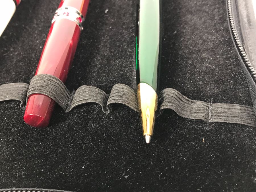 Collection Of Ballpoint Pens: Conklin, Monteverde, Waterman And More With Pen Carrying Storage Case [Photo 24]