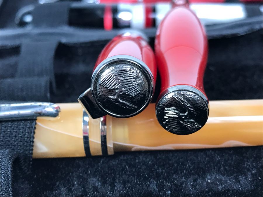 Collection Of Ballpoint Pens: Conklin, Monteverde, Waterman And More With Pen Carrying Storage Case [Photo 8]