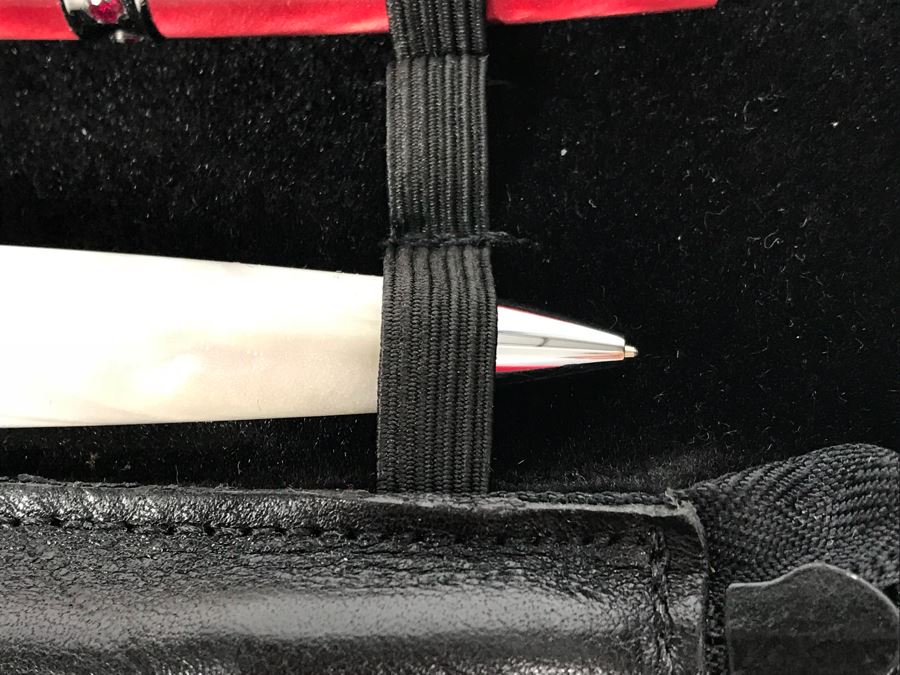 Collection Of Ballpoint Pens: Conklin, Monteverde, Waterman And More With Pen Carrying Storage Case [Photo 14]