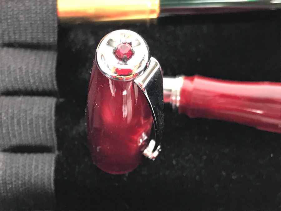 Collection Of Ballpoint Pens: Conklin, Monteverde, Waterman And More With Pen Carrying Storage Case [Photo 18]