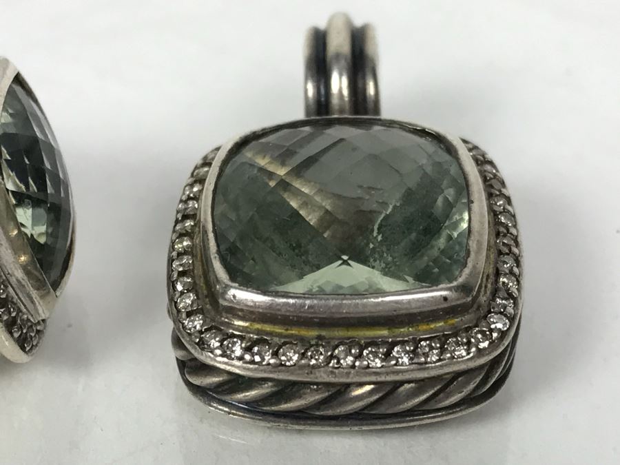 David Yurman Sterling Silver Ring Size 6 And Matching Sterling Silver Pendant 20.2g [Photo 8]