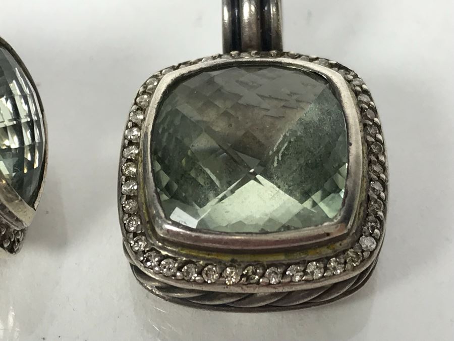 David Yurman Sterling Silver Ring Size 6 And Matching Sterling Silver Pendant 20.2g [Photo 7]