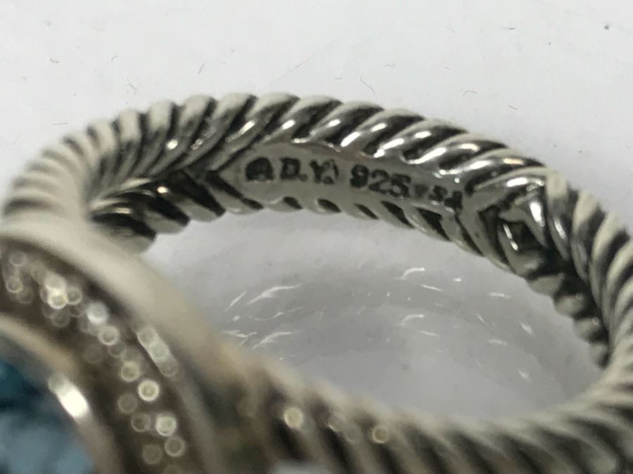 David Yurman Sterling Silver Ring Size 6.5 6.6g [Photo 7]