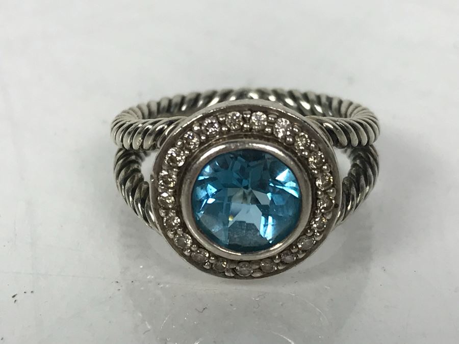 David Yurman Sterling Silver Ring Size 6.5 6.6g [Photo 3]
