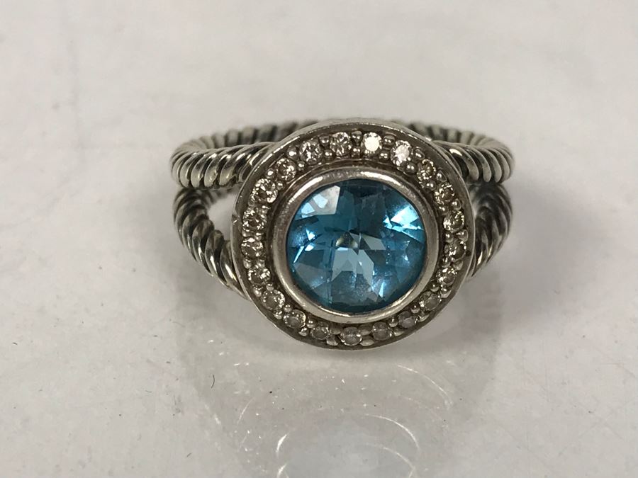 David Yurman Sterling Silver Ring Size 6.5 6.6g [Photo 12]